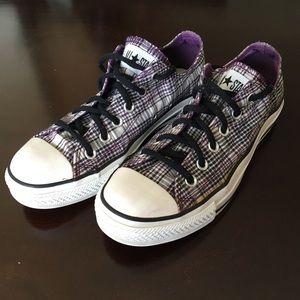 Converse All Star Plaid Women's 8
